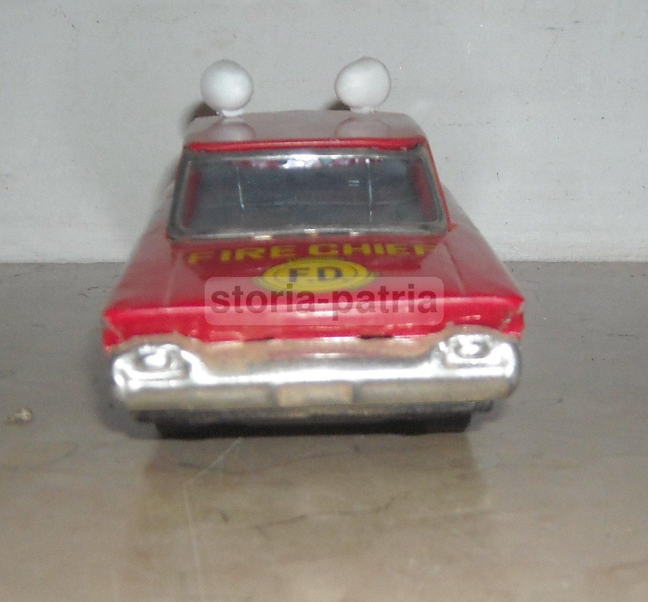 Automobilina Vigili Del Fuoco Vintage Anni '60 Made In Korea Latta