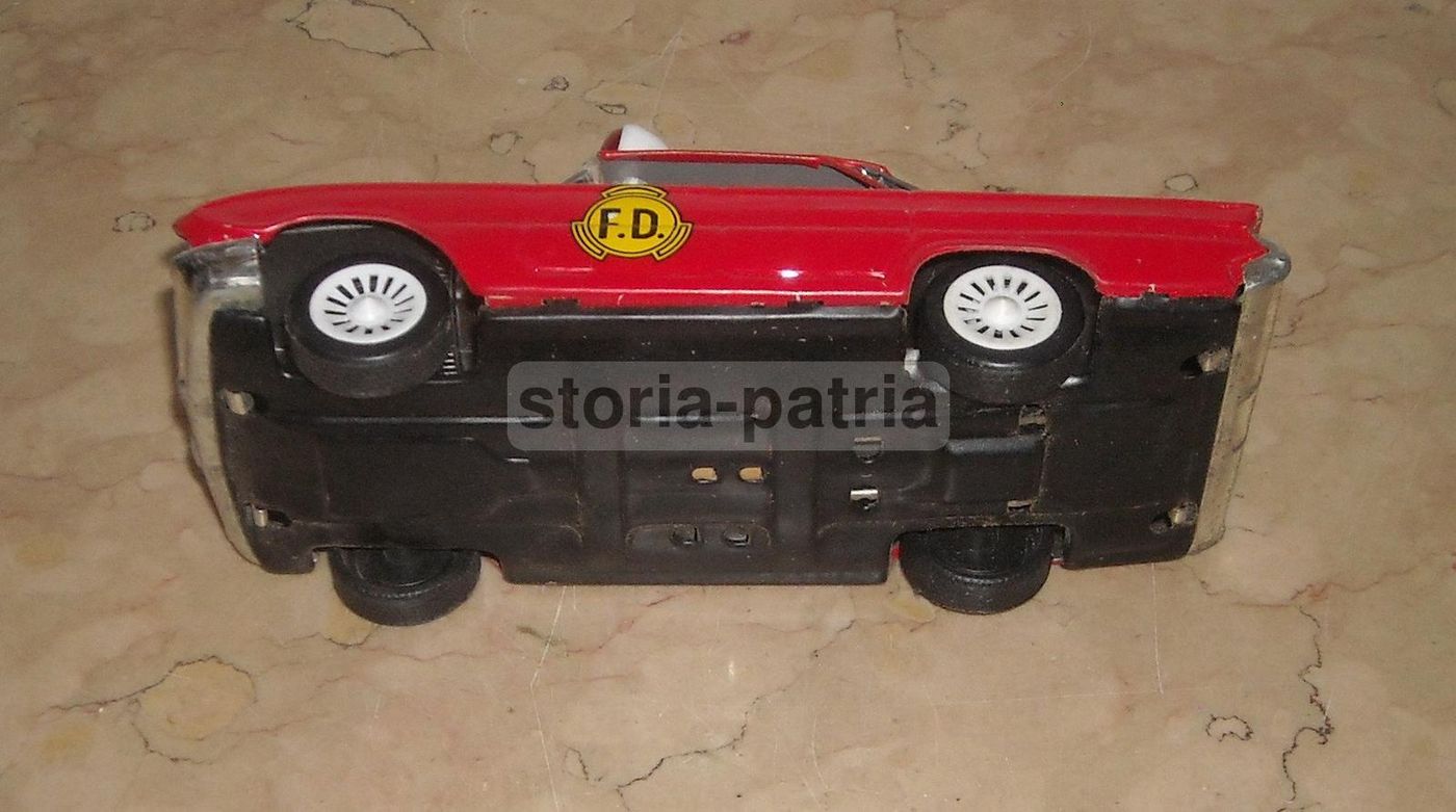 Automobilina Vigili Del Fuoco Vintage Anni '60 Made In Korea Latta