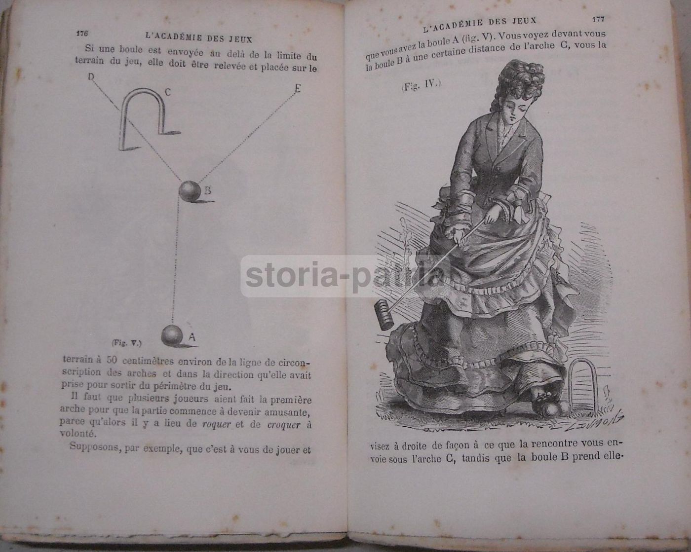 Nouvelle Académie Des Jeux 1883. Manuale Antico Illustrato Sui Giochi