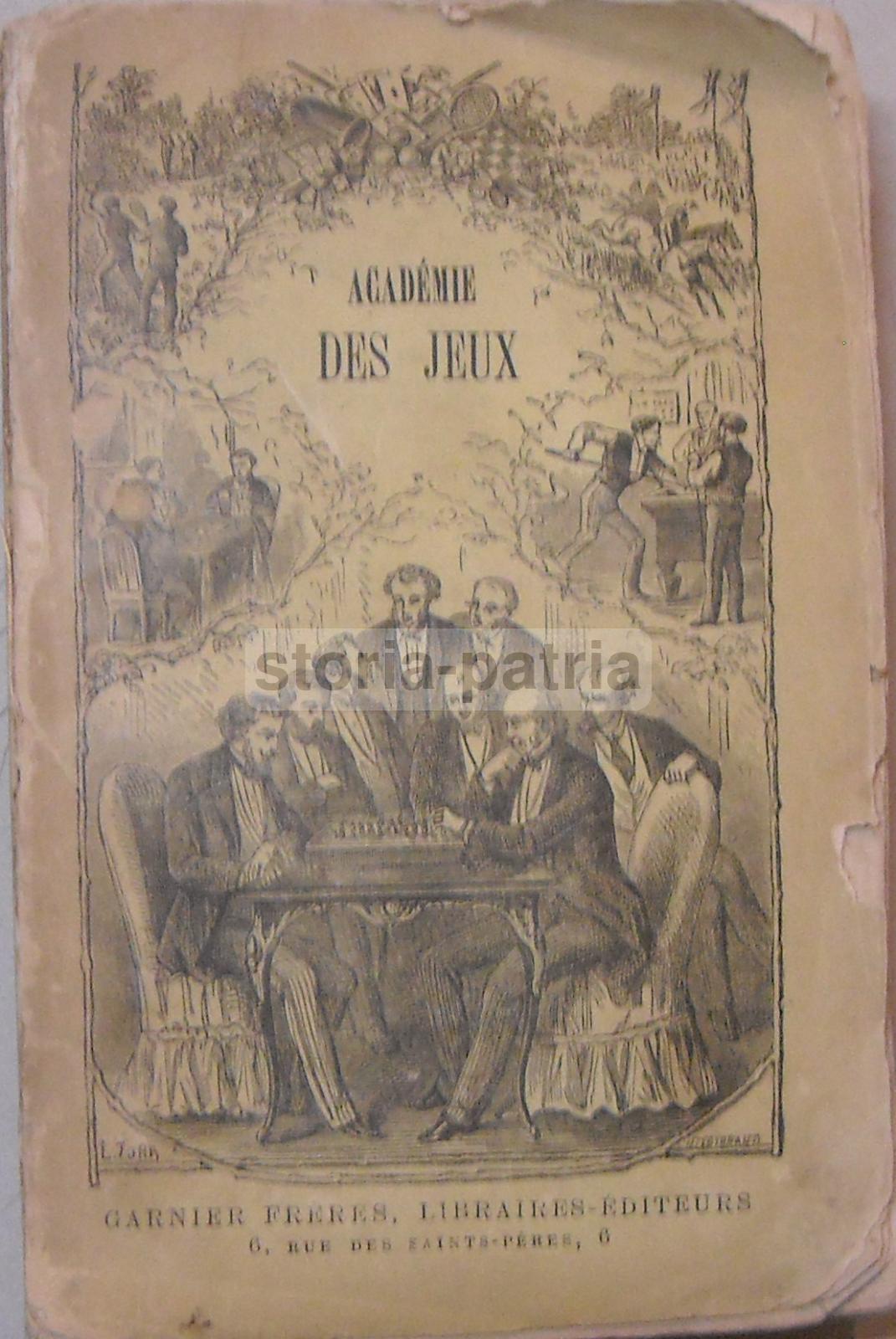 Nouvelle Académie Des Jeux 1883. Manuale Antico Illustrato Sui Giochi