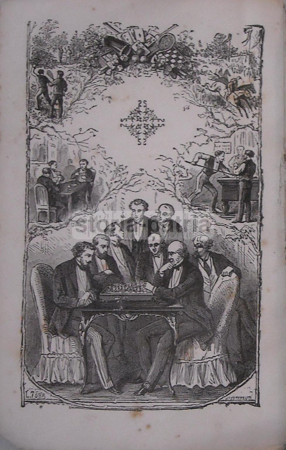 Nouvelle Académie Des Jeux 1883. Manuale Antico Illustrato Sui Giochi