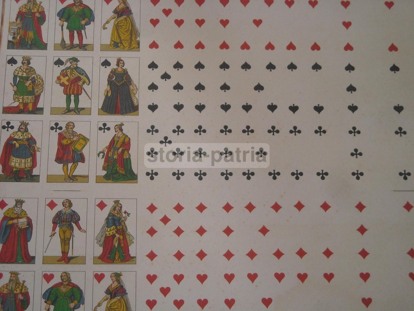 Carte Da Gioco Napoletane Edoardo Pignalosa Foglio Originale 1950