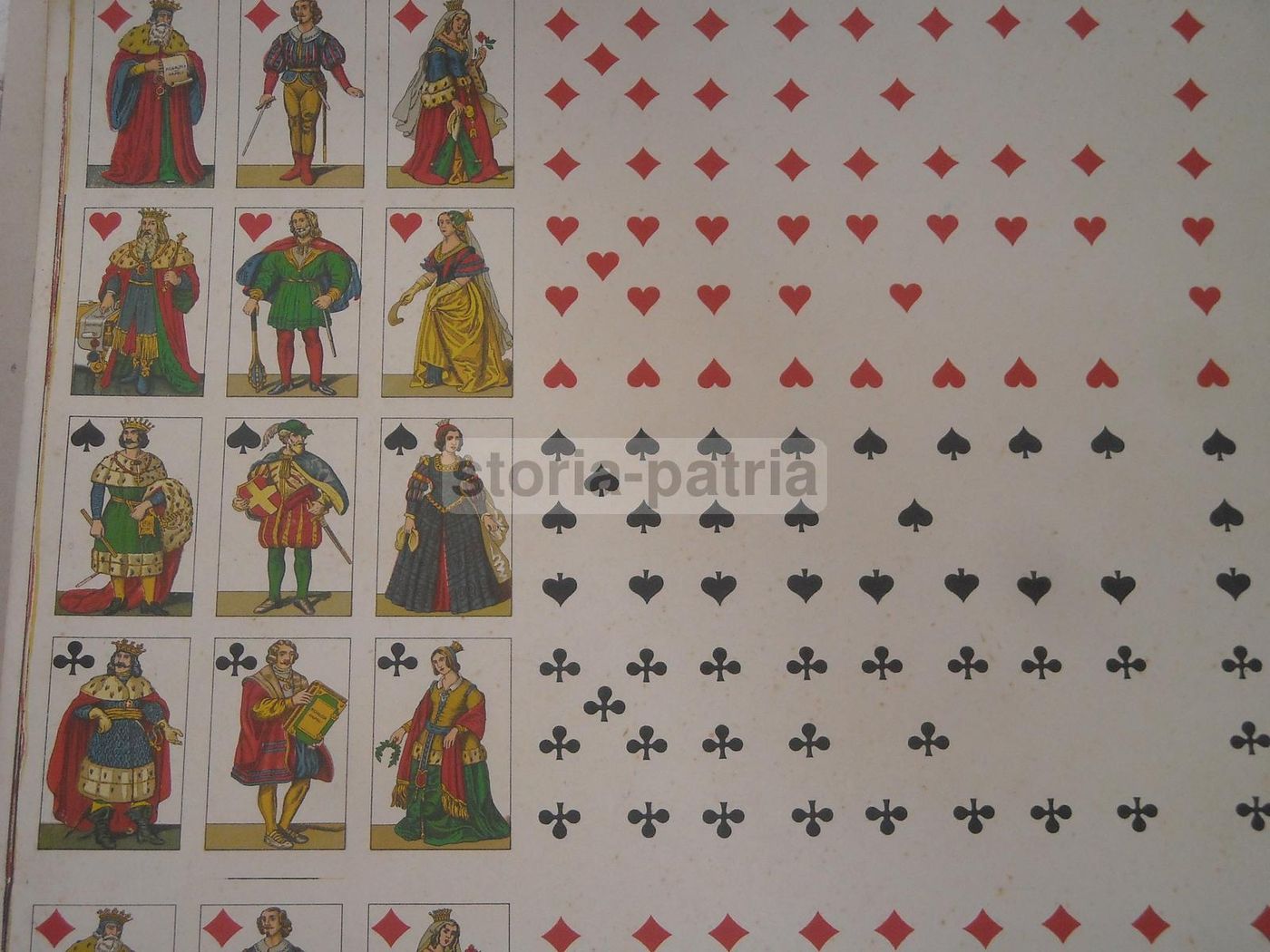 Carte Da Gioco Napoletane Edoardo Pignalosa Foglio Originale 1950