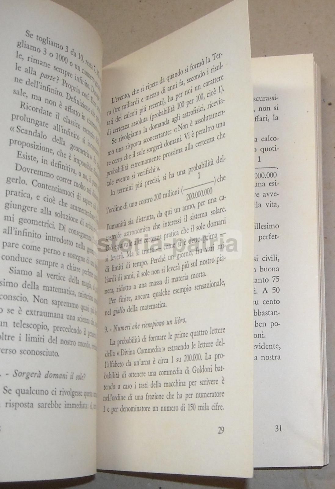 Giochi Di Azzardo E Leggi Del Caso Di Ugo Maraldi, Bompiani 1953
