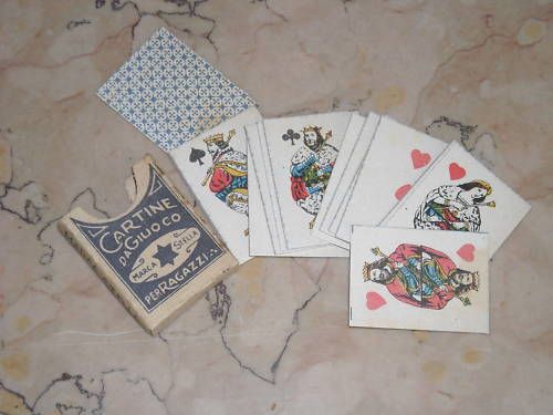 Carte Da Gioco Marca Stella Vintage Per Bambini Anni '30