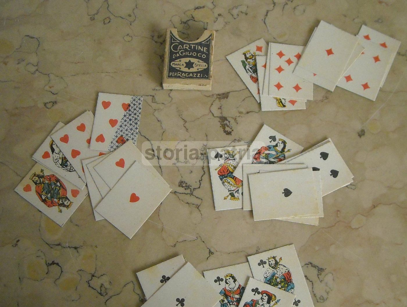 Carte Da Gioco Marca Stella Vintage Per Bambini Anni '30