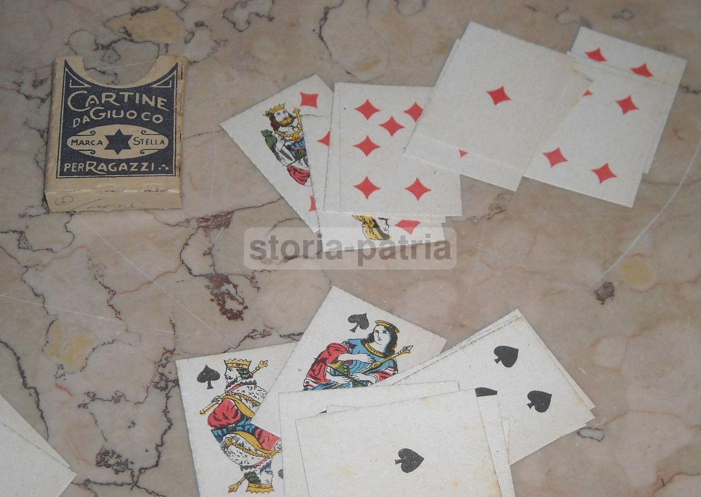 Carte Da Gioco Marca Stella Vintage Per Bambini Anni '30