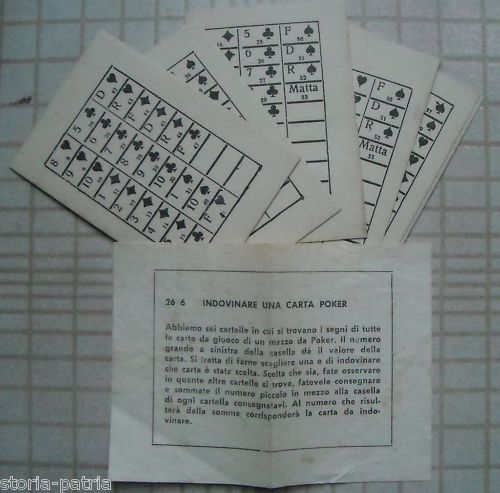 Antico Gioco Di Prestigio Con Carte Da Poker, Prima Metà Del '900