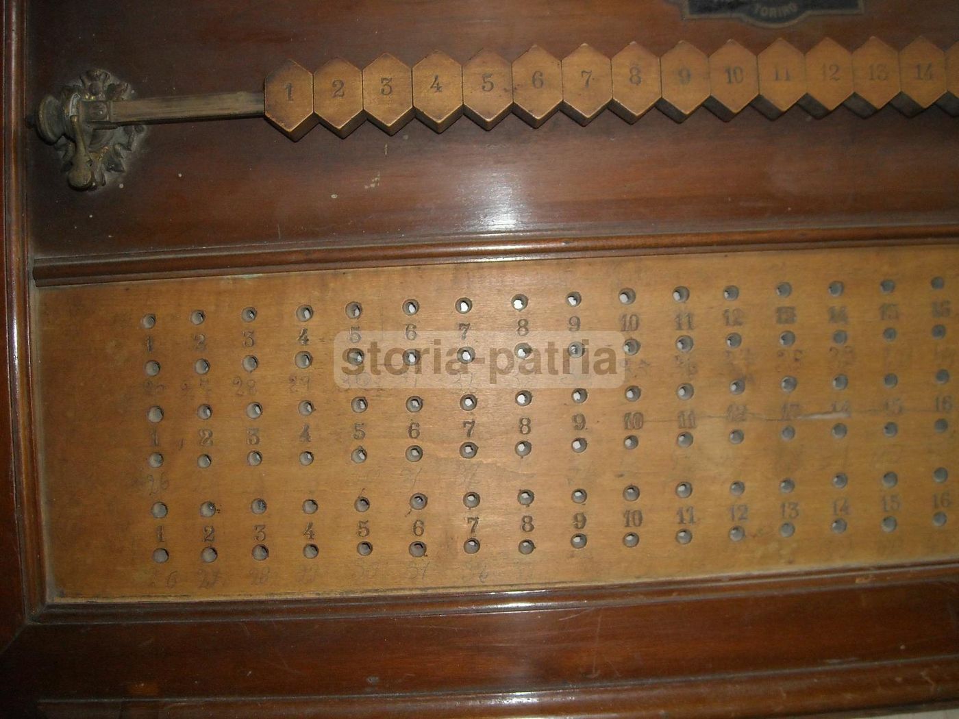 Segnapunti Antico Biliardo Deagostini Torino Fine '800 Primi '900