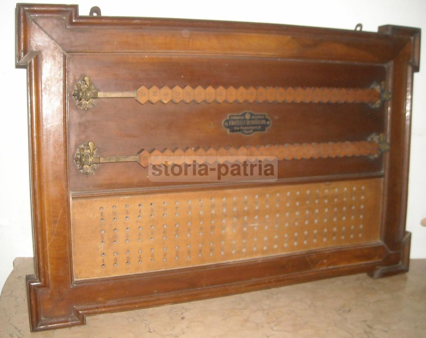 Segnapunti Antico Biliardo Deagostini Torino Fine '800 Primi '900