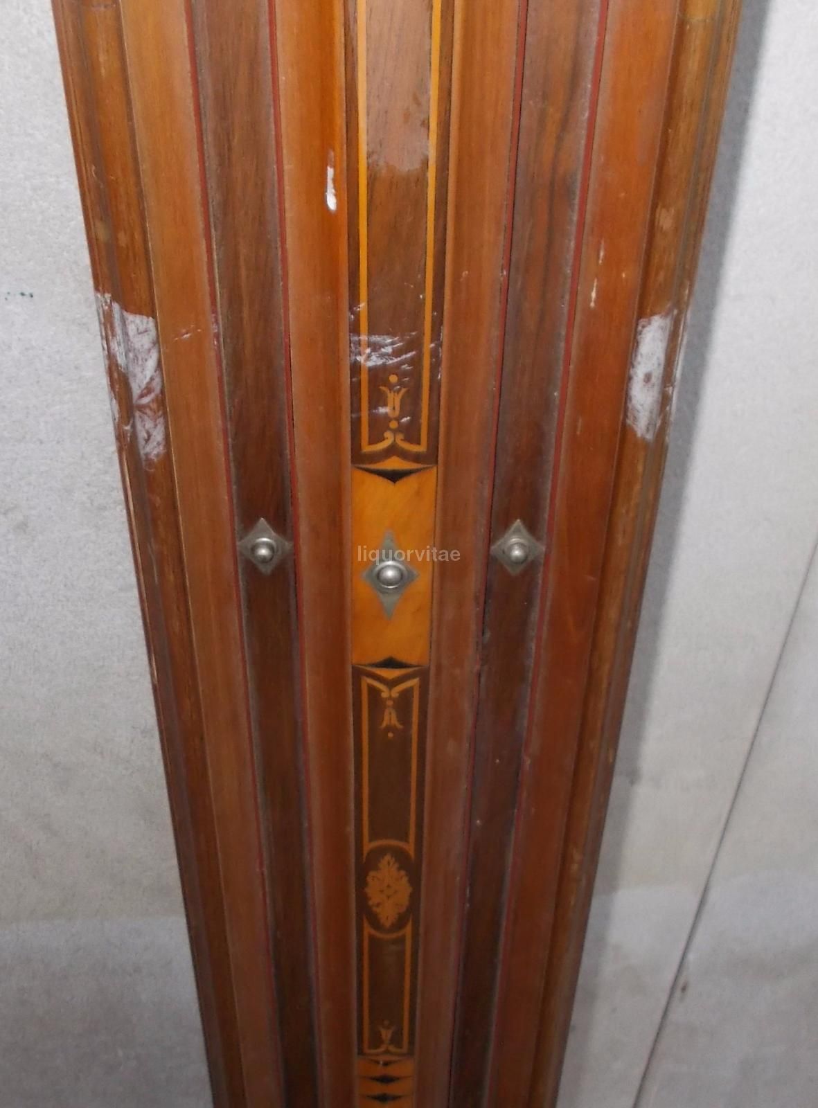 Gioco Da Tavolo Antico In Legno Intarsiato, Epoca '900, 230 Cm