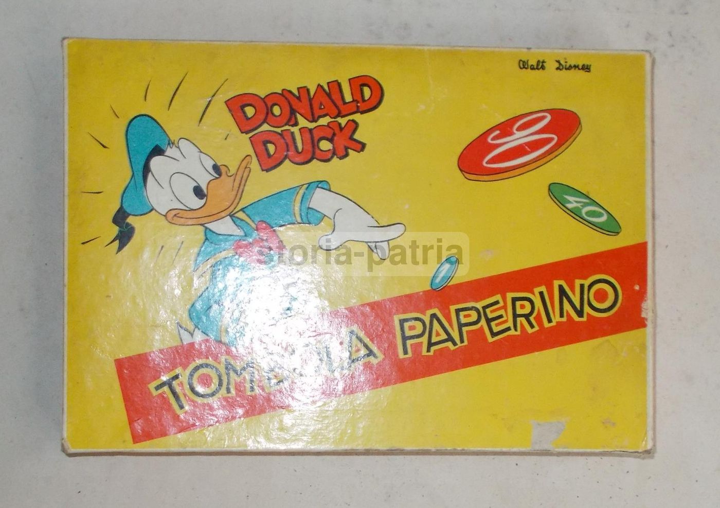 Tombola Paperino Walt Disney Edizioni Cicogna Vintage Anni '50