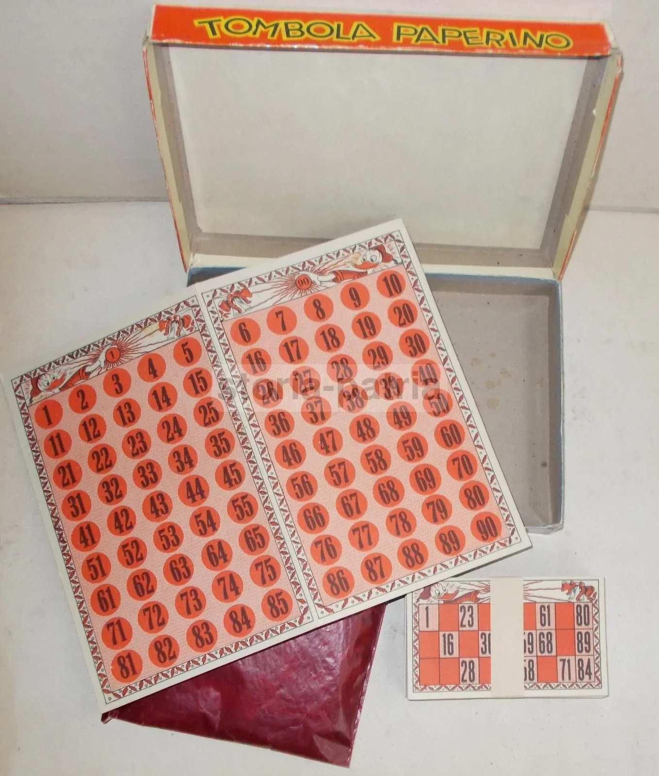 Tombola Paperino Walt Disney Edizioni Cicogna Vintage Anni '50