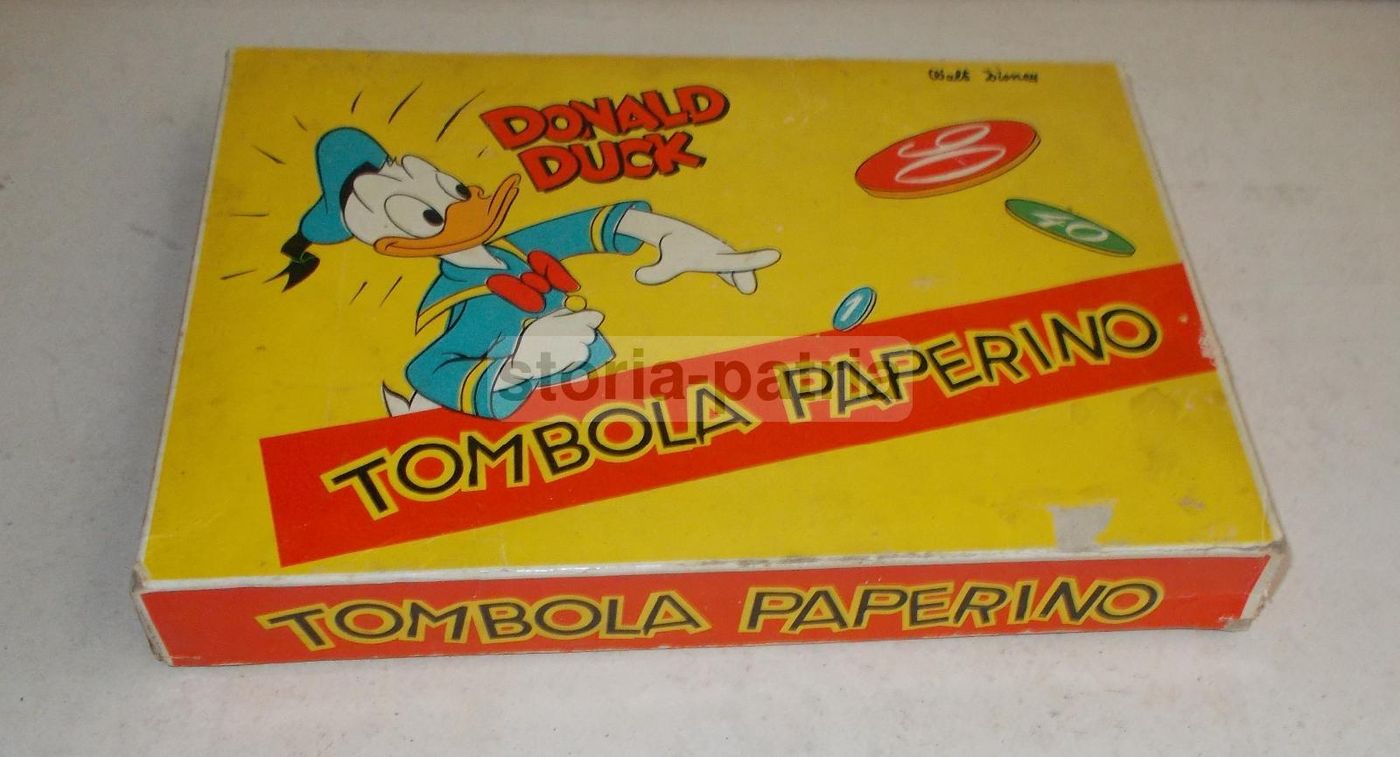 Tombola Paperino Walt Disney Edizioni Cicogna Vintage Anni '50