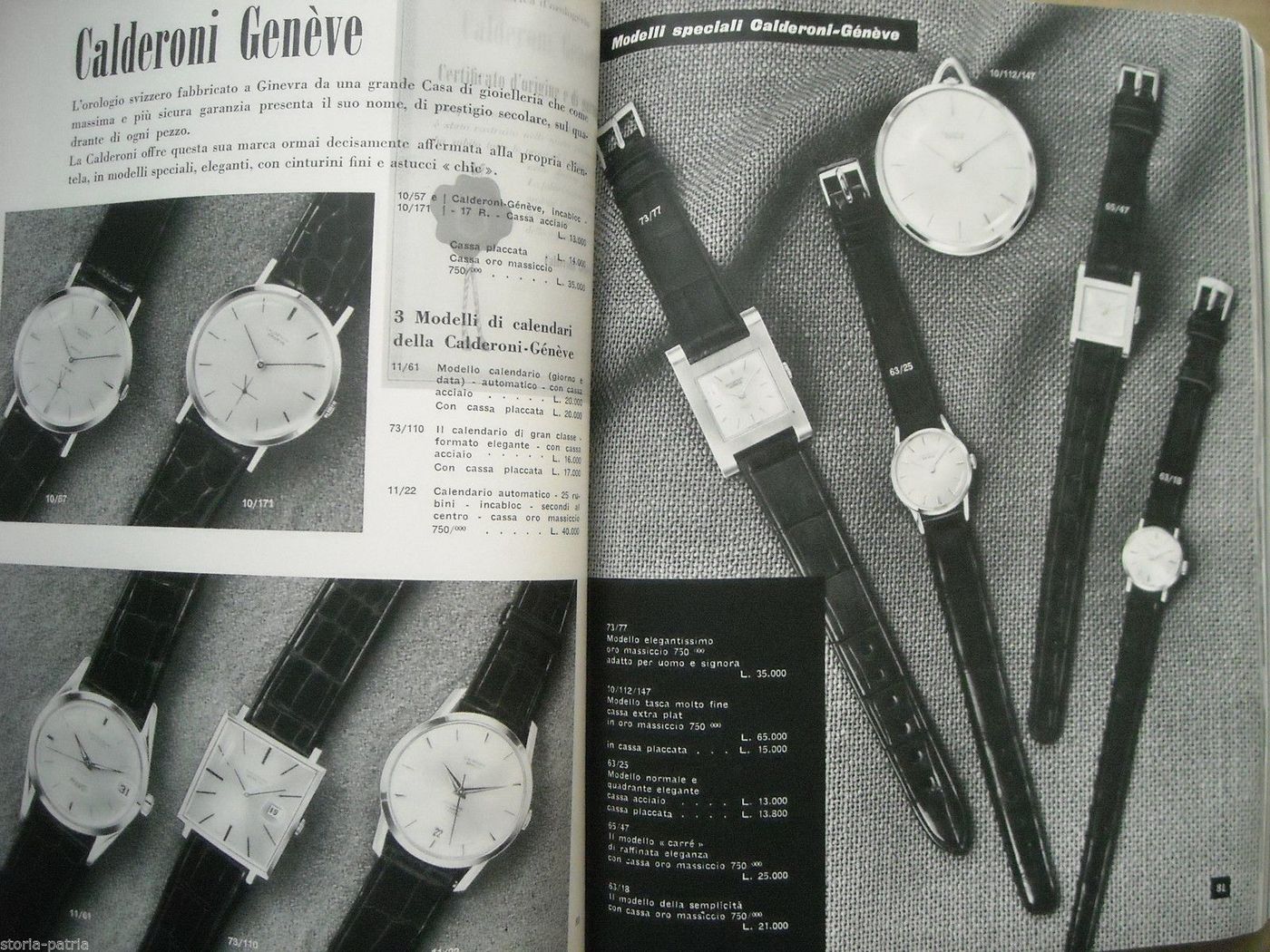 Catalogo Calderoni 1962 Gioielli, Orologi E Argenteria
