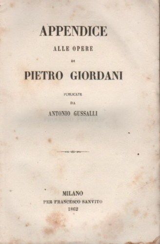 Appendice Alle Opere Di Pietro Giordani (1862)   Processo Gesuiti Parma