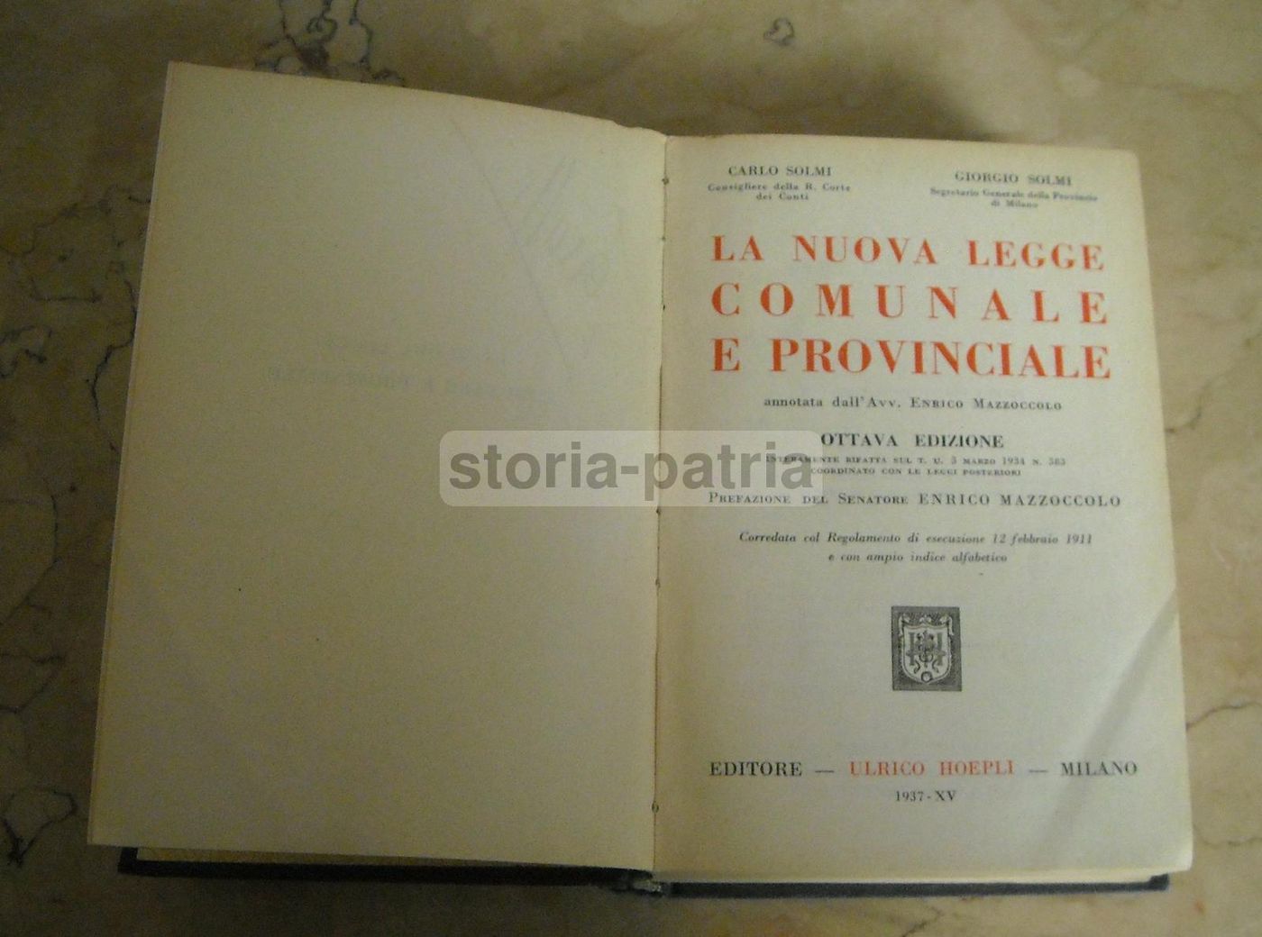 La Nuova Legge Comunale E Provinciale (1937)   C. Solmi, G. Solmi