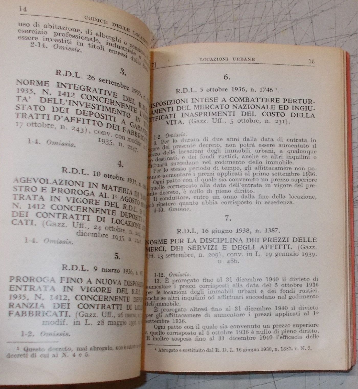 Codice Delle Locazioni Urbane Alberghiere Agrarie Hoepli 1953