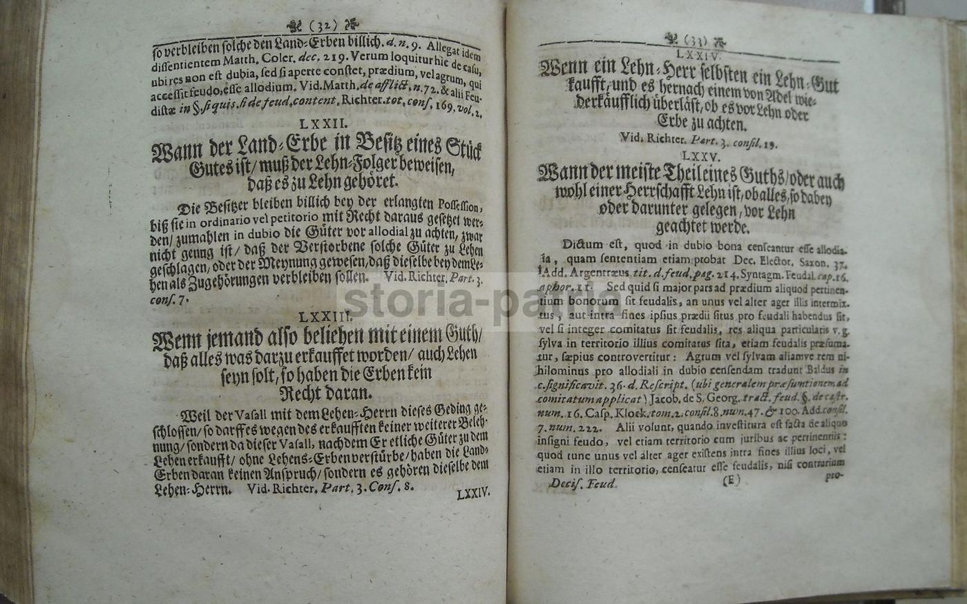 Syntagma Juris Feudalis, Georg Adam Struve, 1726   Rara Edizione Di Diritto Feudale