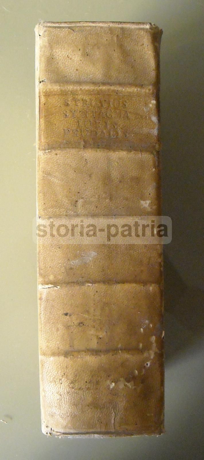 Syntagma Juris Feudalis, Georg Adam Struve, 1726   Rara Edizione Di Diritto Feudale
