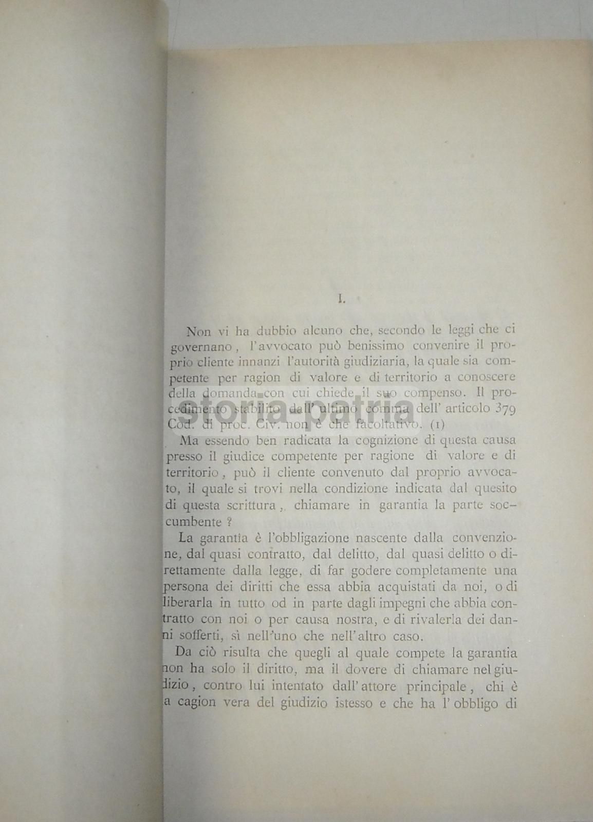 Dissertazione Giuridica Stefano Jannuzzi: Causa Giura Vs Scognamiglio (1876)
