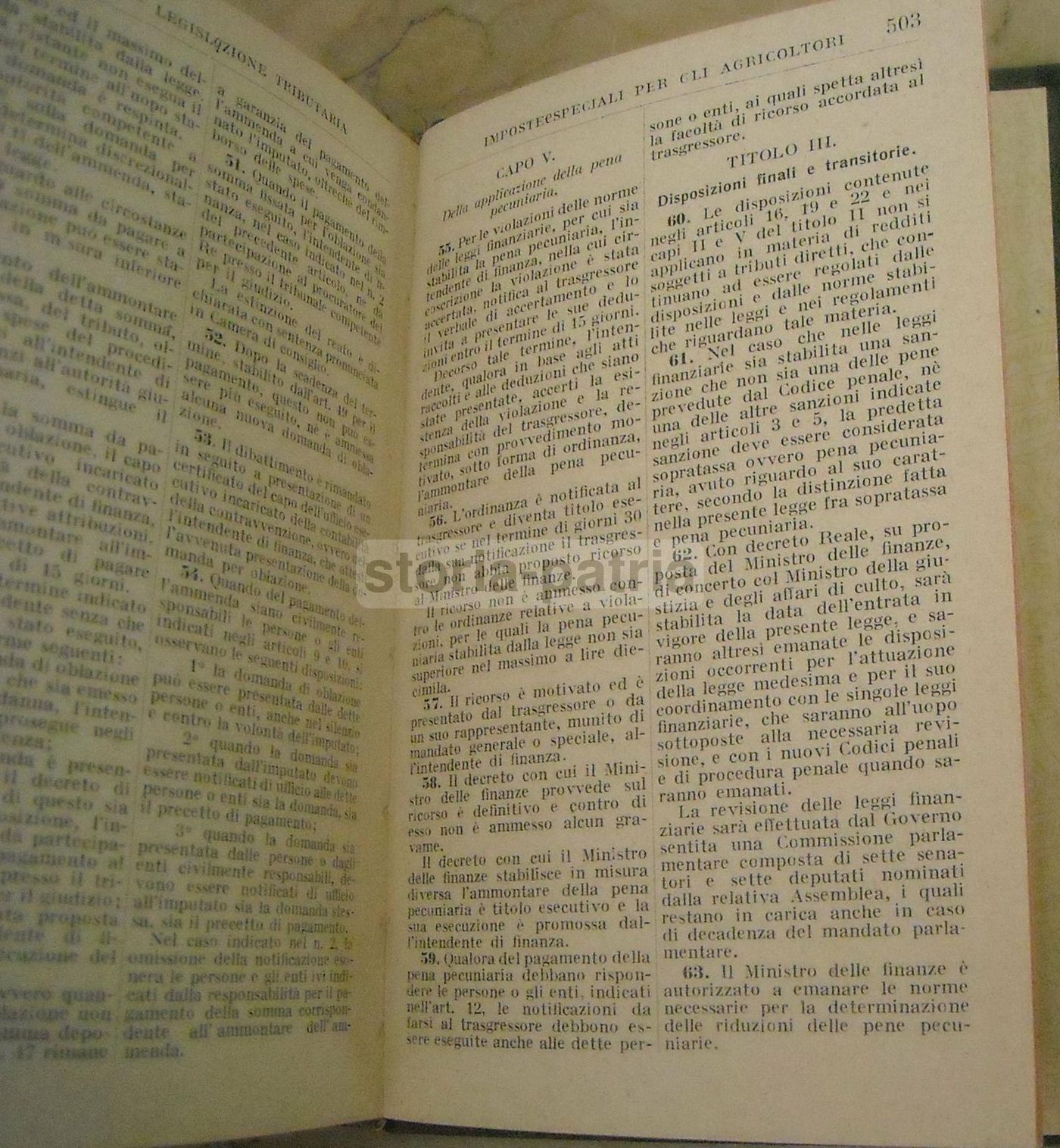 Codice Dell'Agricoltore Romanini 1930 Hoepli Legislazione Rurale