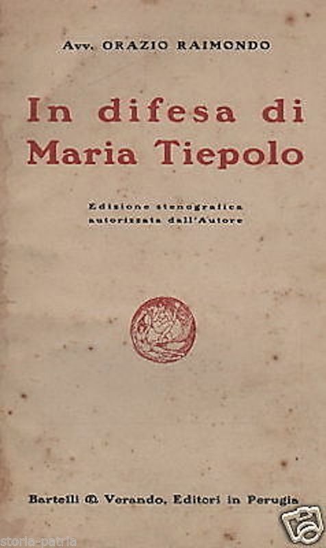 In Difesa Di Maria Tiepolo. Orazio Raimondo, 1914