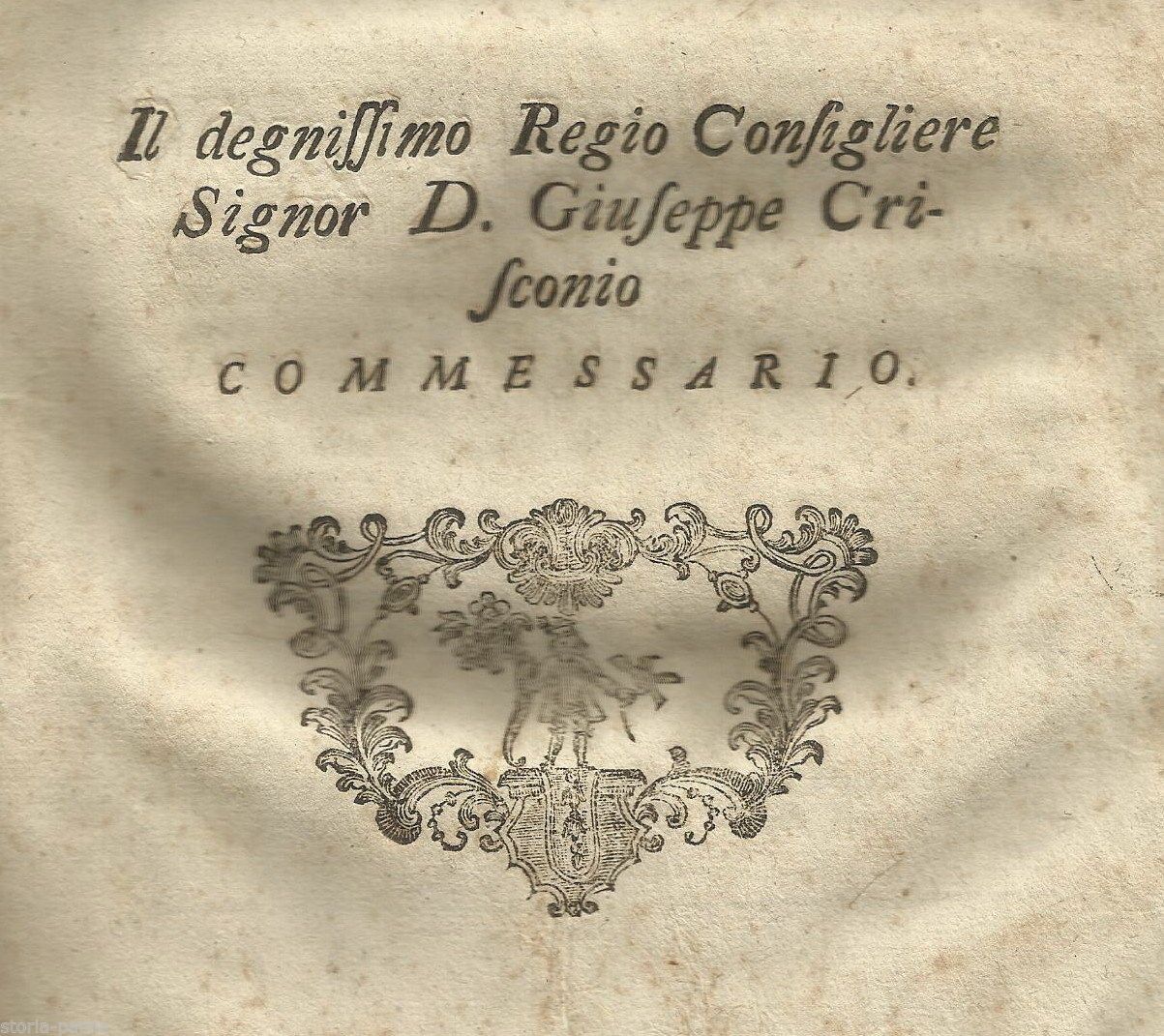 Dissertazione Giuridica Perrotti, Forino 1778: Controversia Ereditaria