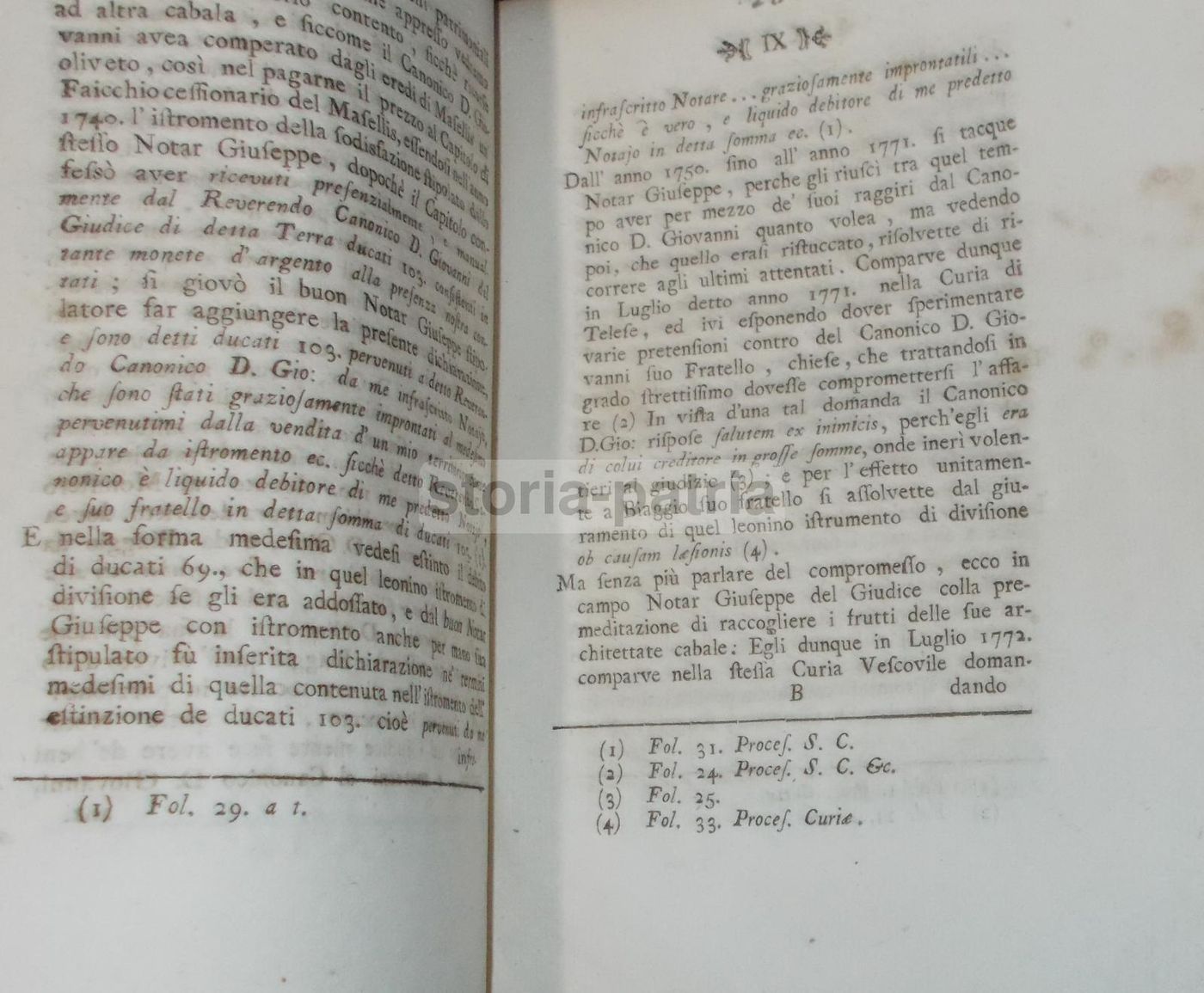 Dissertazione Giuridica Notarile Faicchio Telese 1779 Dentice