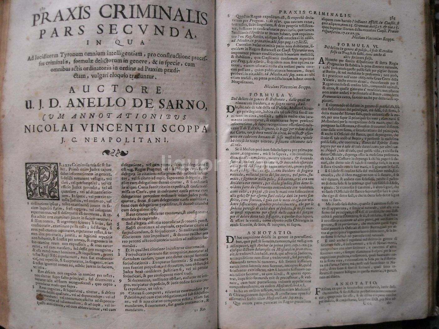 Novissima Praxis Civilis Et Criminalis Napoli 1717 Medicina Legale