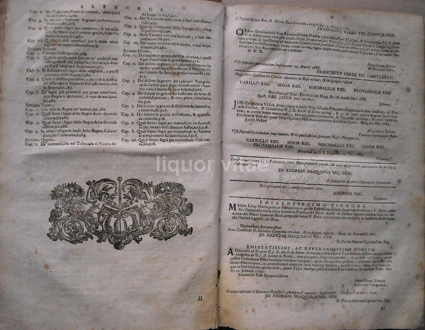 Novissima Praxis Civilis Et Criminalis Napoli 1717 Medicina Legale