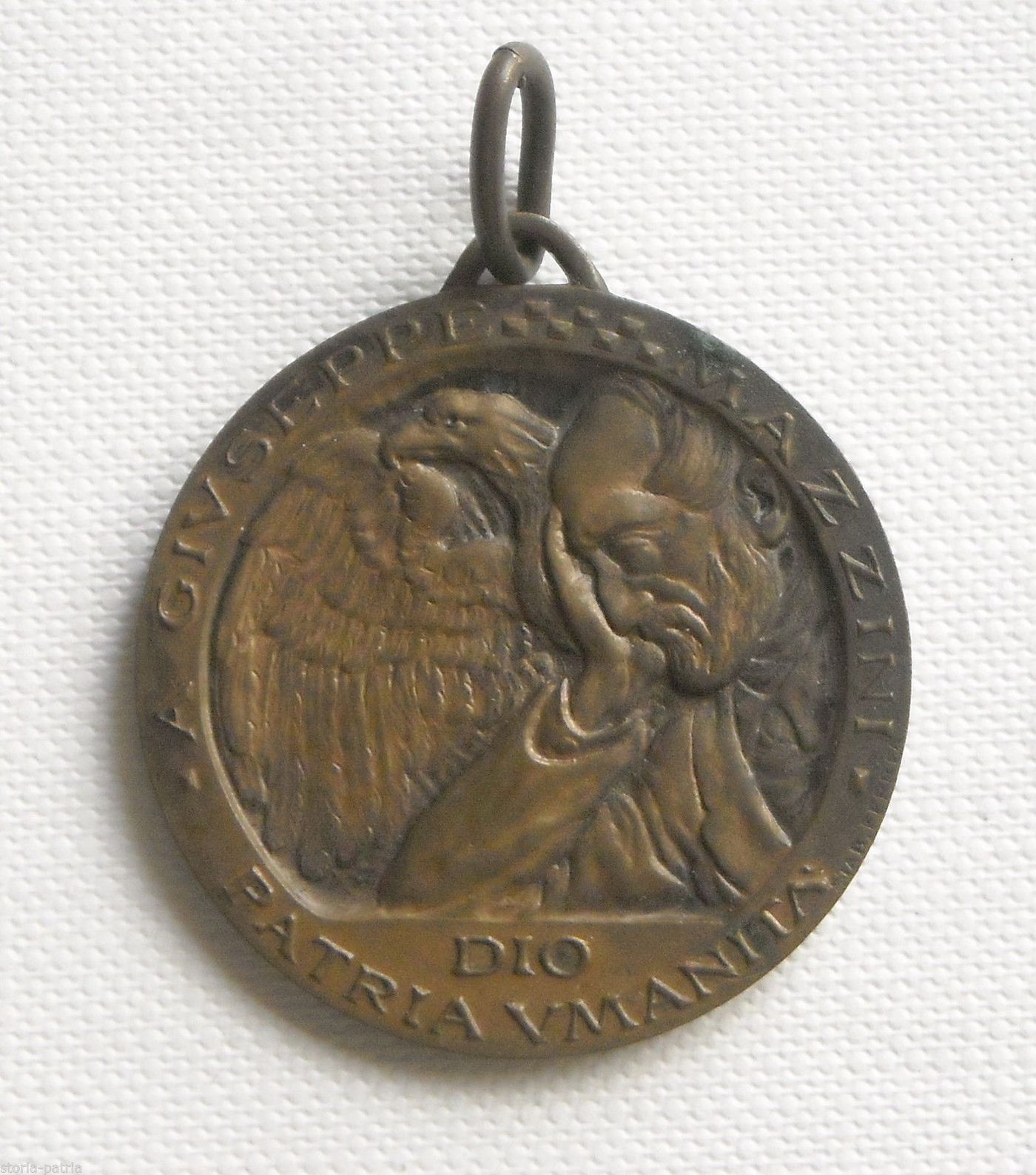 Medaglia Commemorativa Di Giuseppe Mazzini, Cinquantenario Della Morte (1872 1922)
