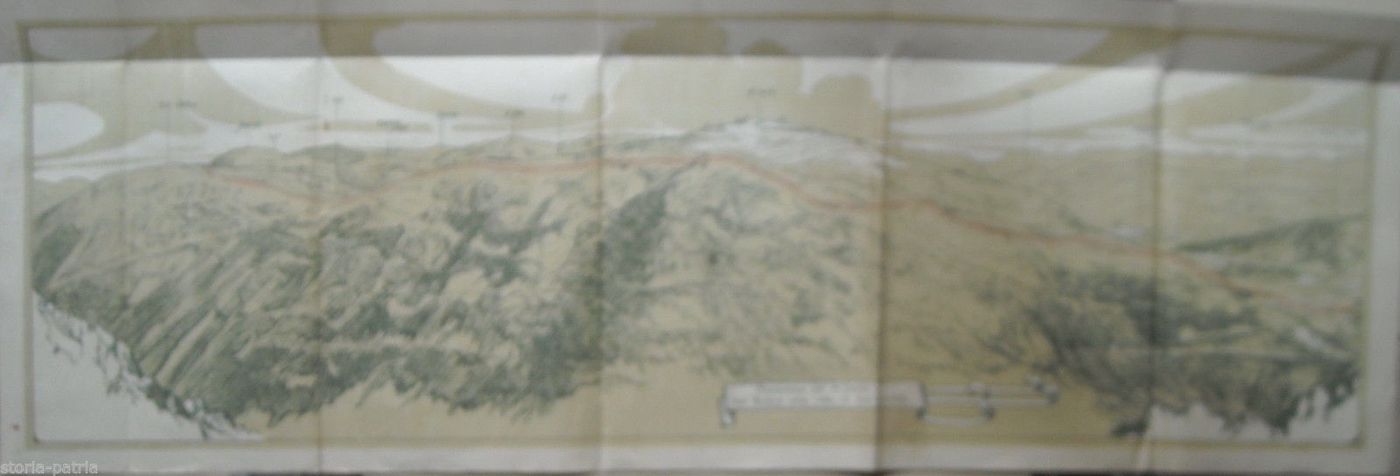 Mappa Topografica Monte Santo, Vodice, Dol, Gorizia, Slovenia 1900