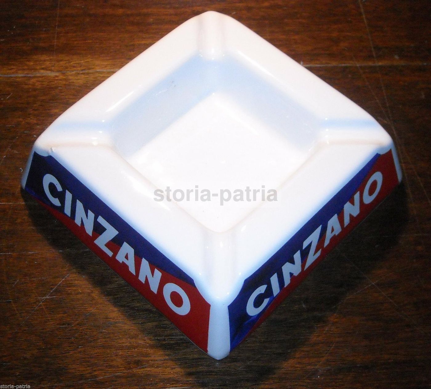 Portacenere Pubblicitario Cinzano In Porcellana Vintage Anni '80