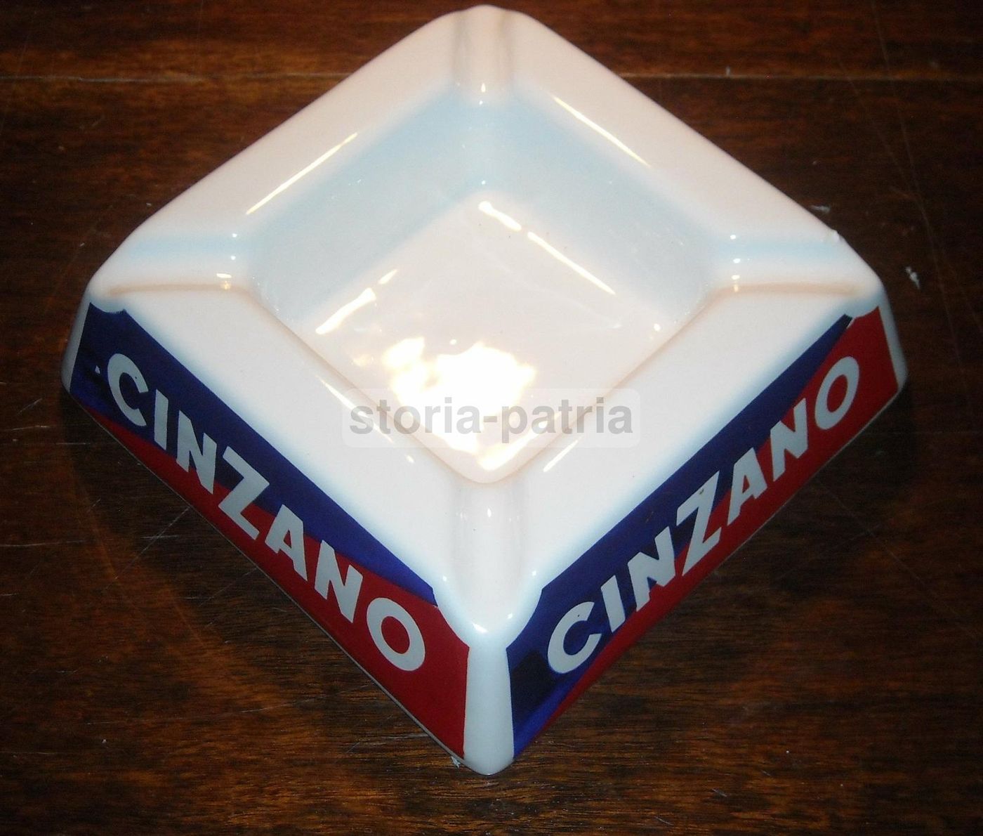 Portacenere Pubblicitario Cinzano In Porcellana Vintage Anni '80