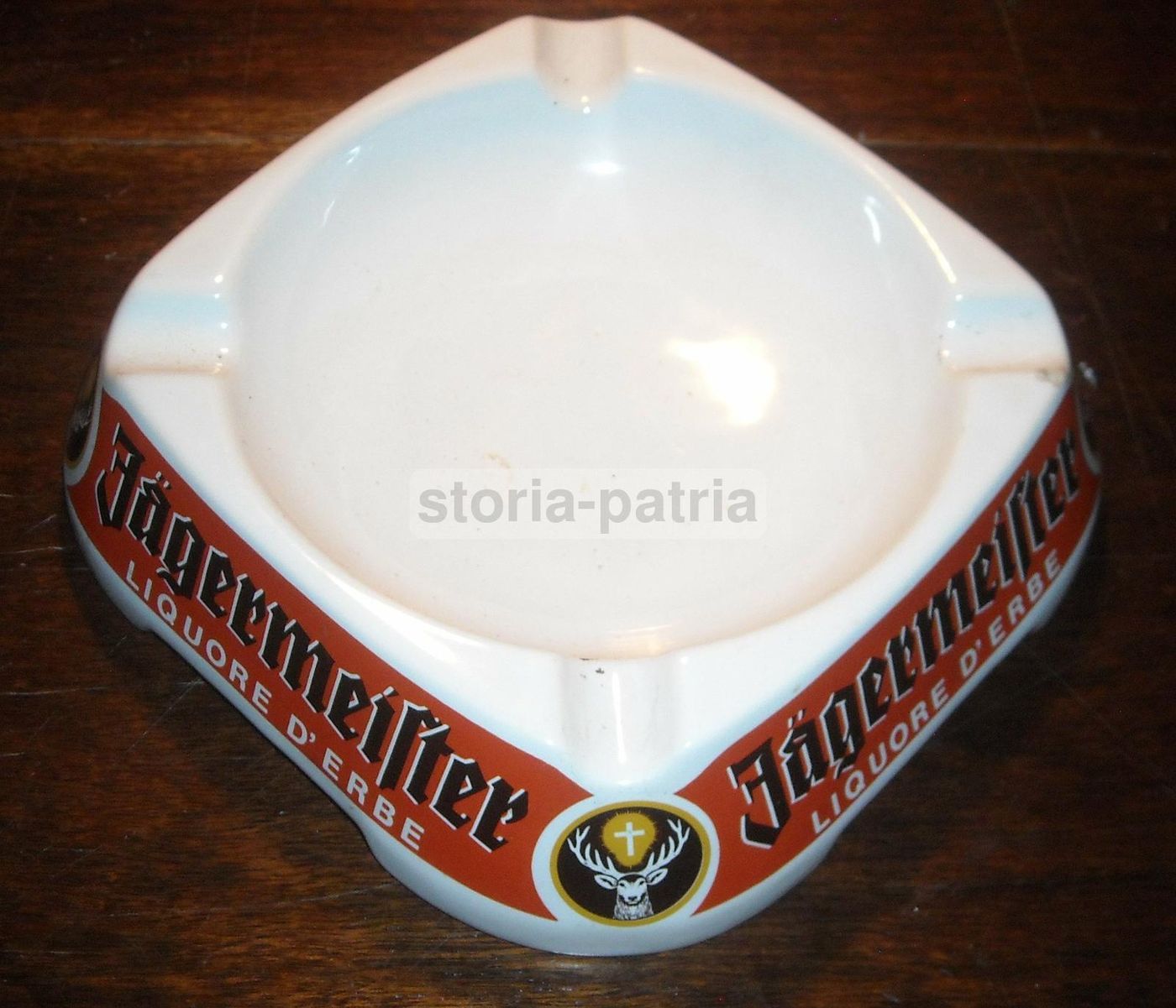 Posacenere Jägermeister Porcellana Fischer Anni '60 Vintage