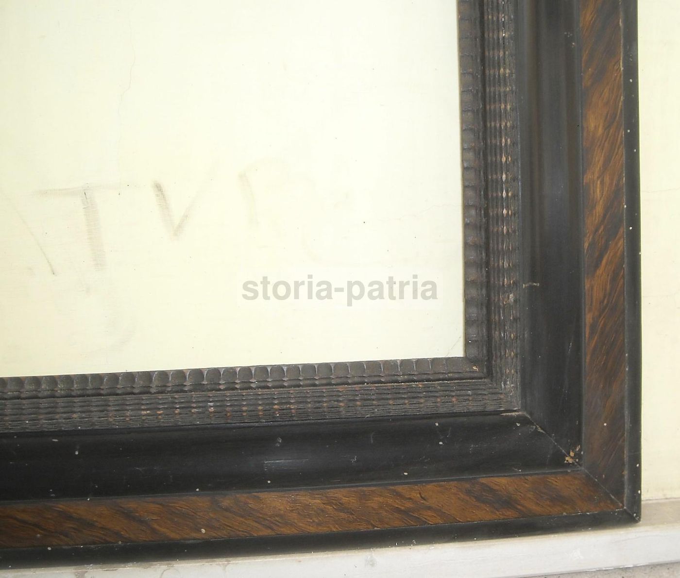 Grande Cornice Decorativa In Legno, Fine '800 Inizio '900