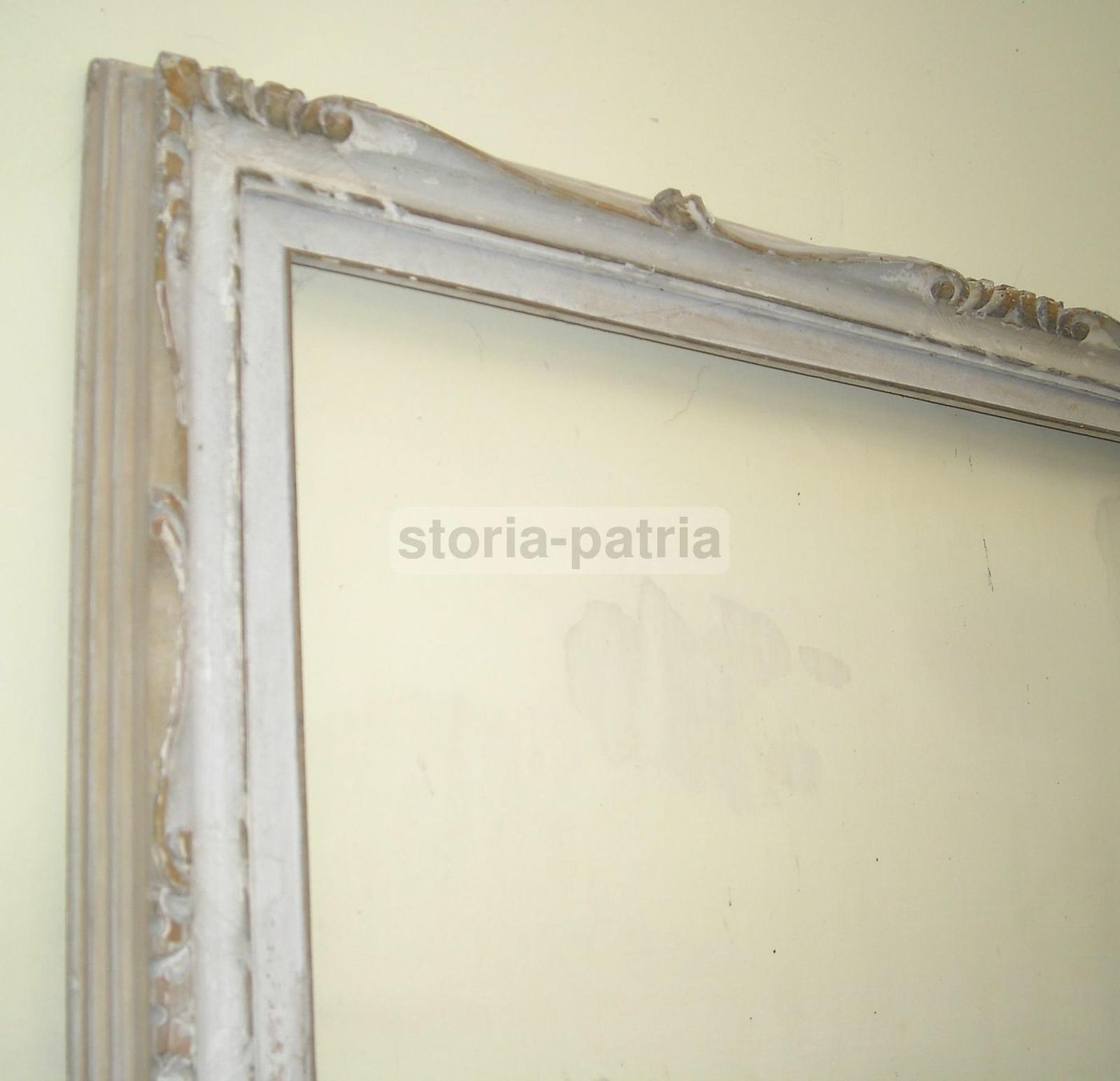 Grande Cornice Laccata E Dorata Decorativa, Anni '20 '30 (117x87 Cm)