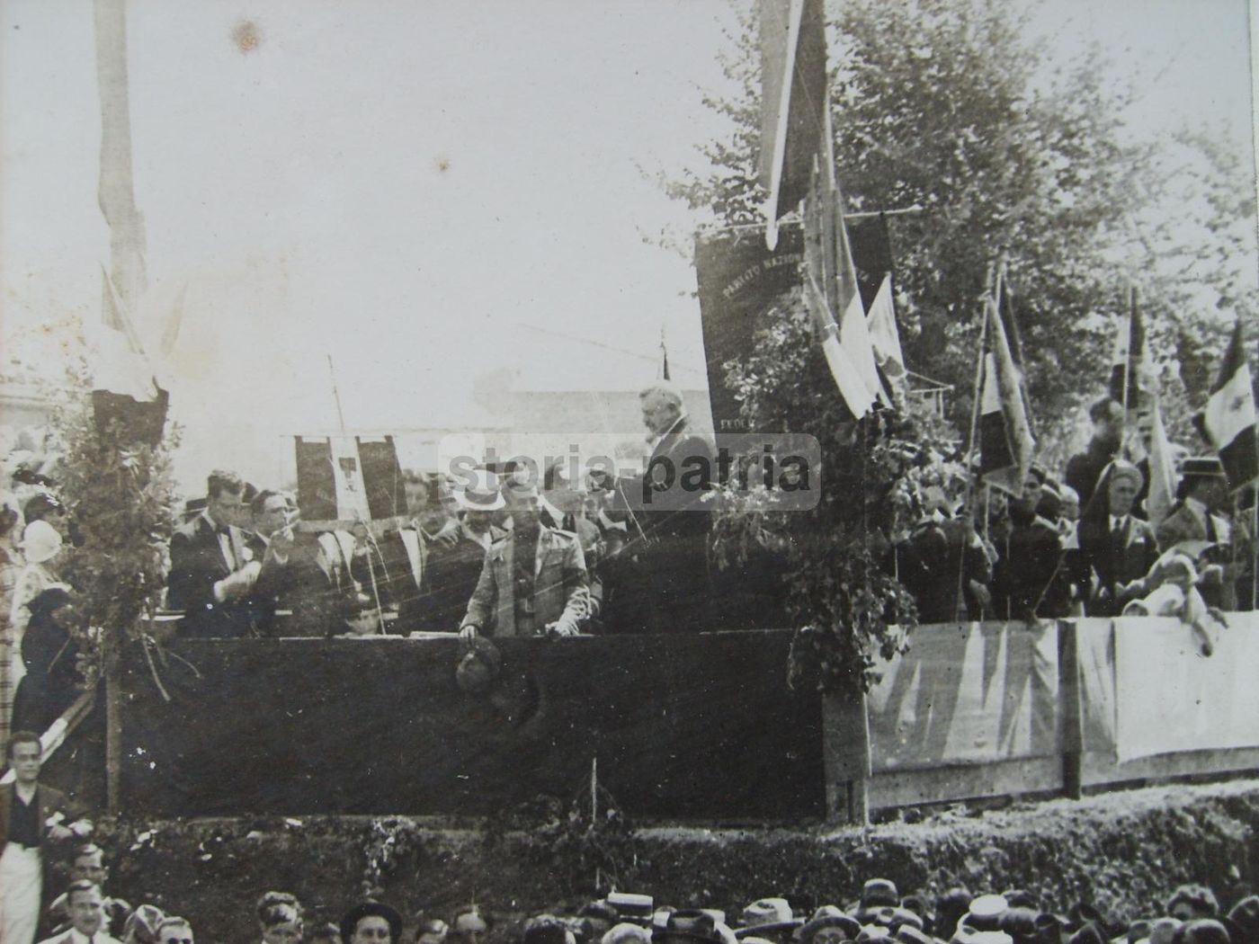 Fotografia Storica Intorcia: Cerimonia Pubblica In Campania, Anni '20