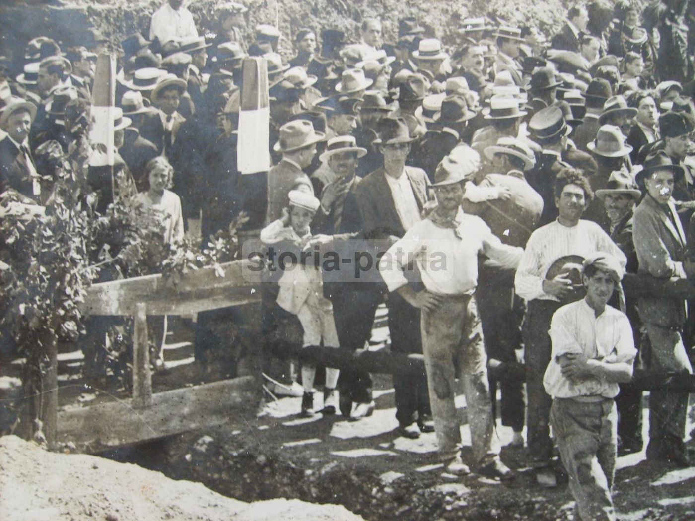 Fotografia Storica Intorcia: Cerimonia Pubblica In Campania, Anni '20