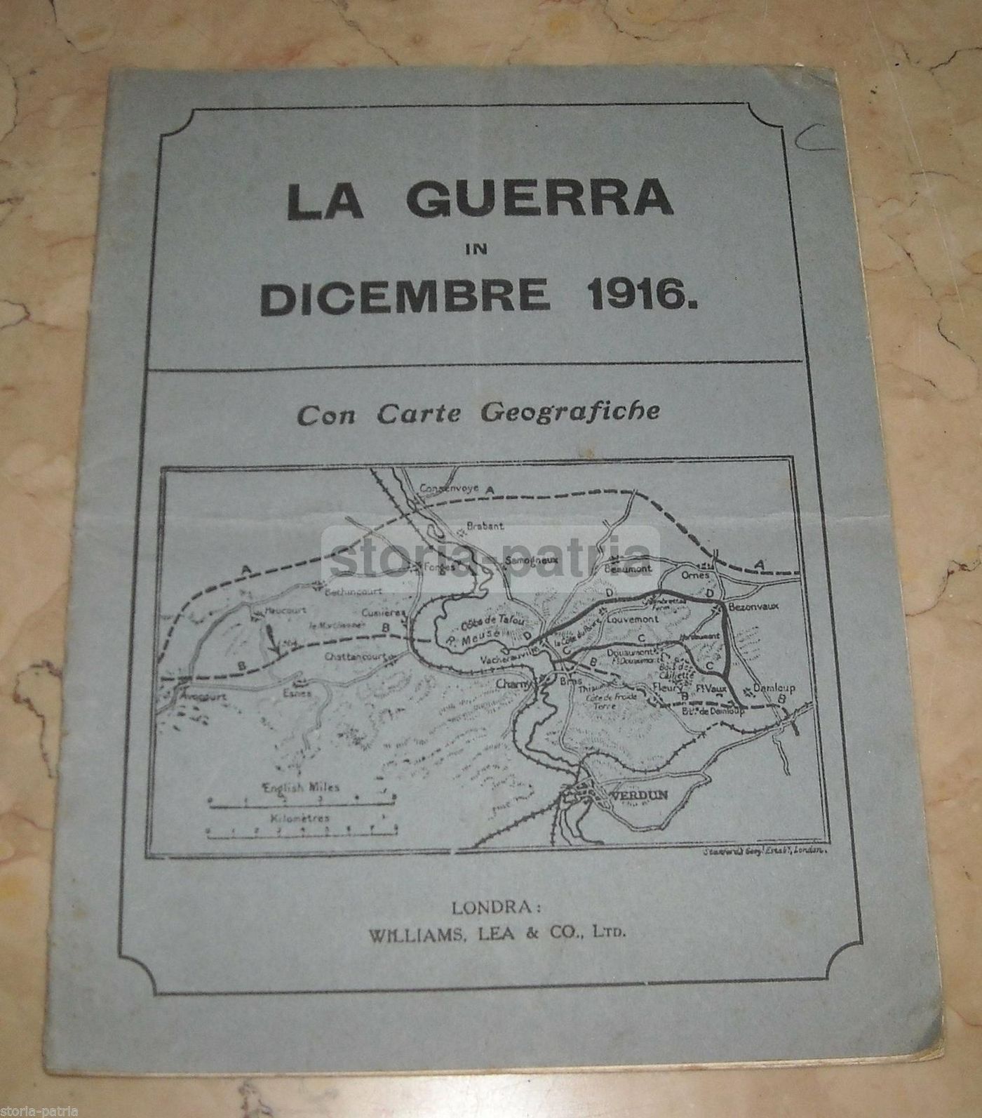 La Guerra In Dicembre 1916. Resoconto Storico Con Mappa Ripiegata