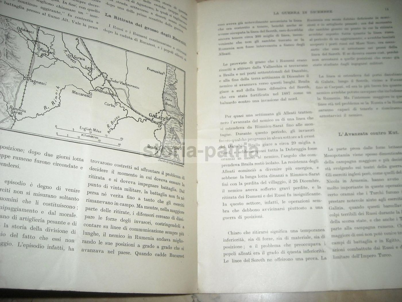 La Guerra In Dicembre 1916. Resoconto Storico Con Mappa Ripiegata