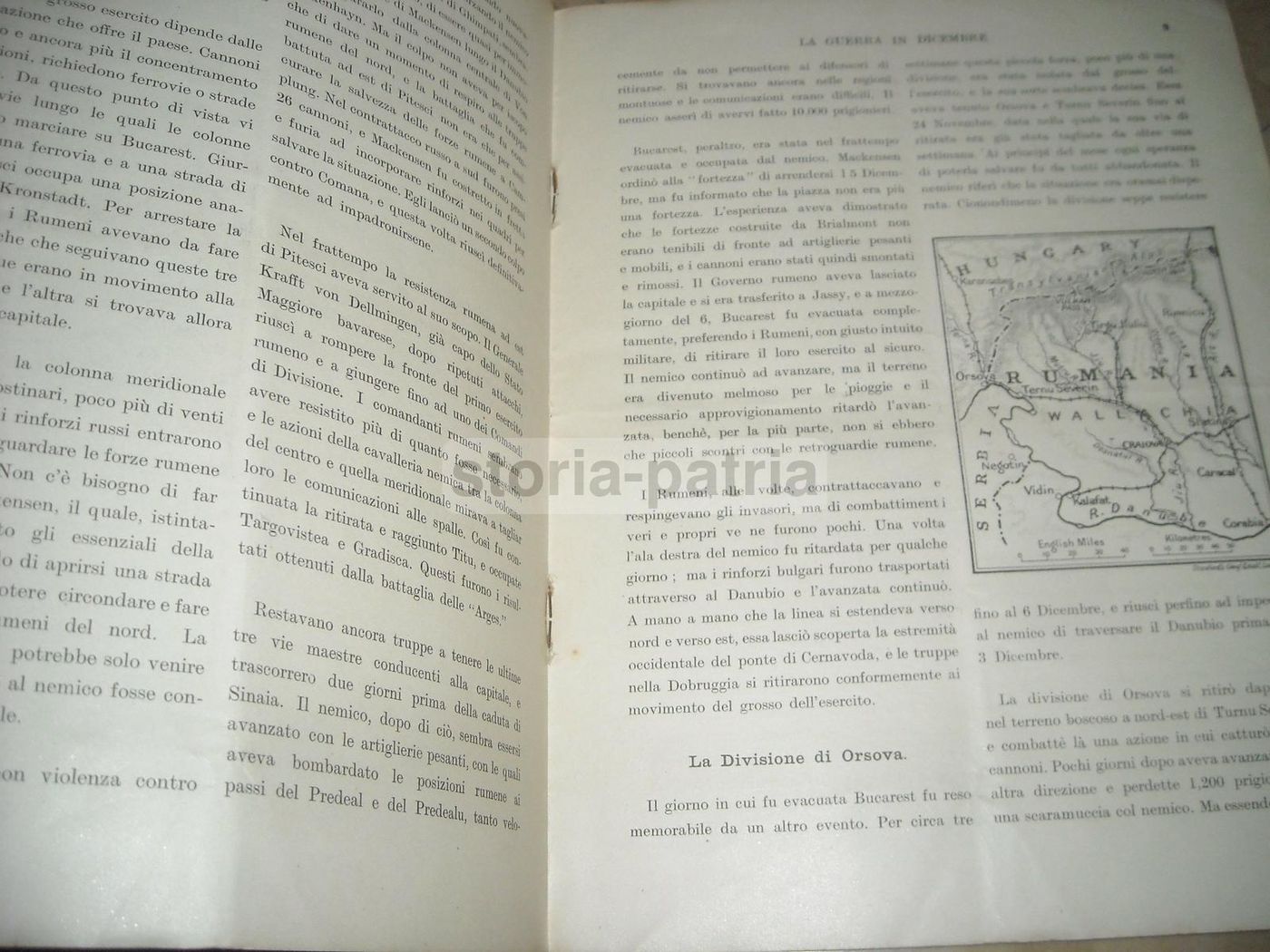La Guerra In Dicembre 1916. Resoconto Storico Con Mappa Ripiegata