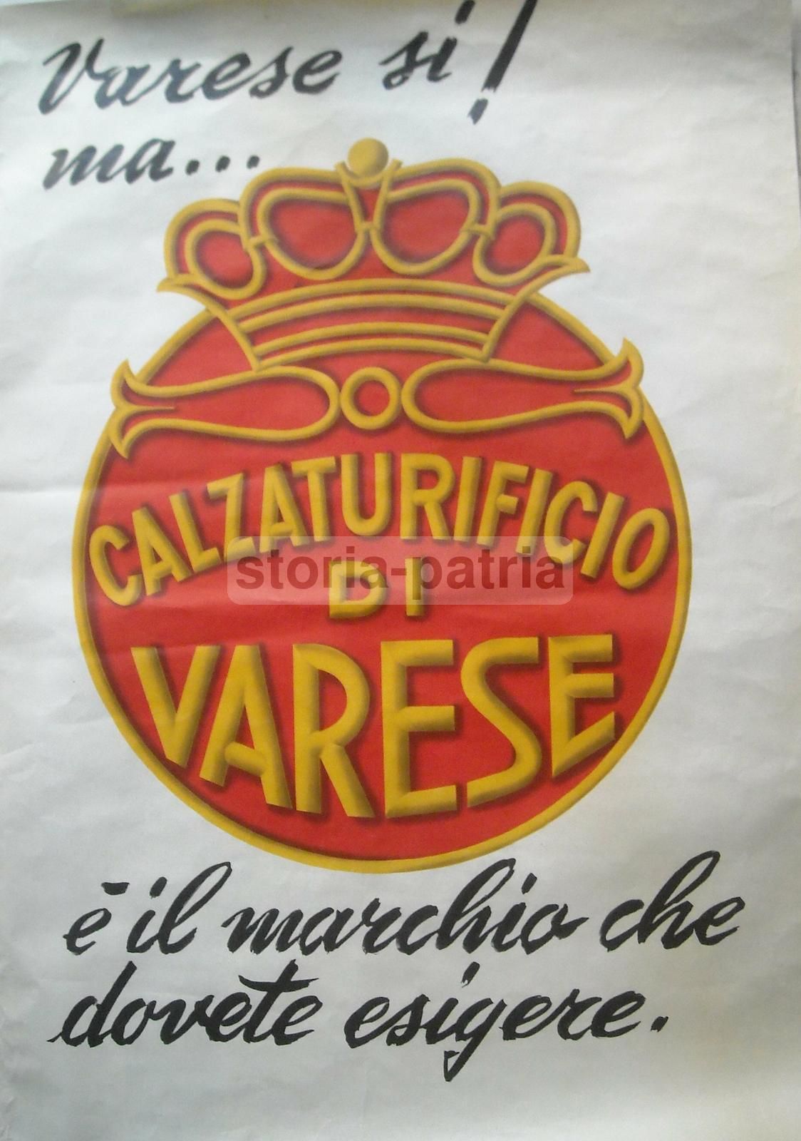 Manifesto Pubblicitario Calzaturificio Di Varese, Grafica Landi, 1955