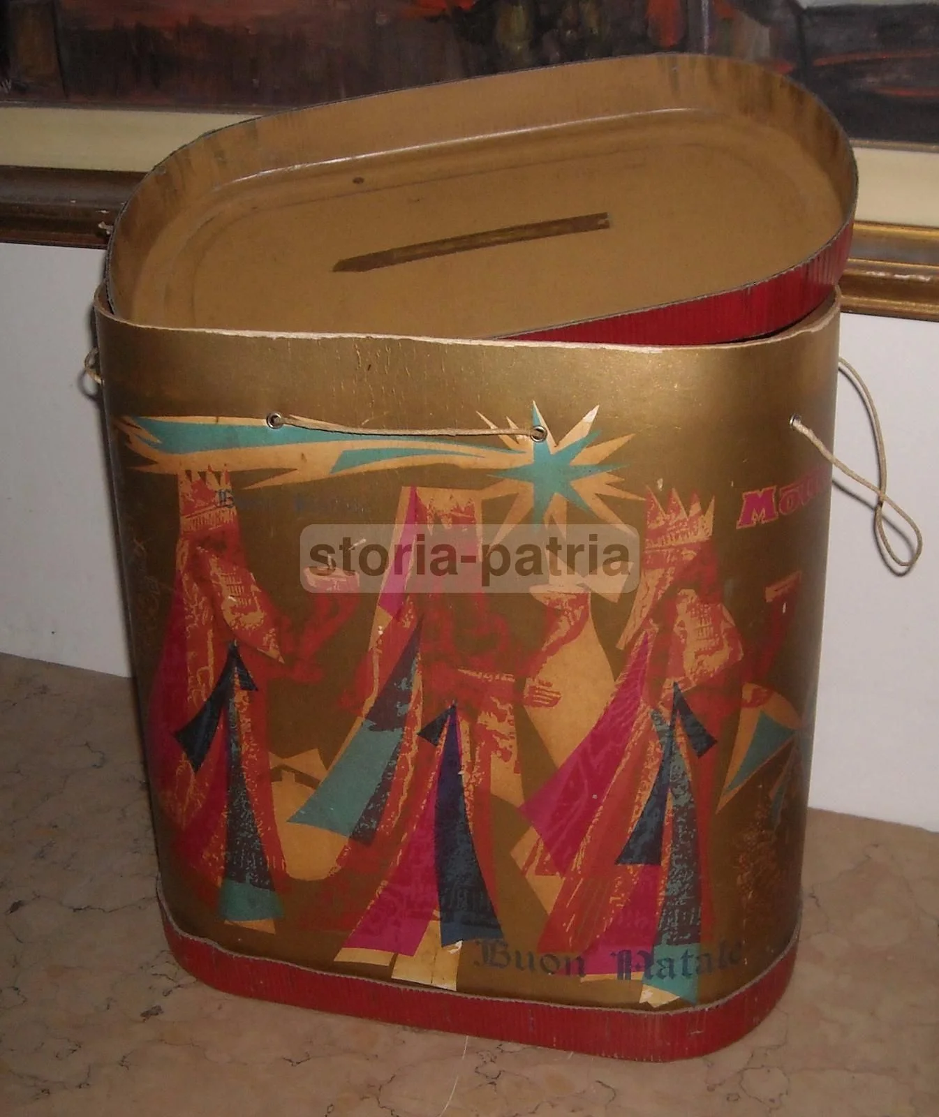 Scatola Pubblicitaria Motta Natale Re Magi, Anni '50