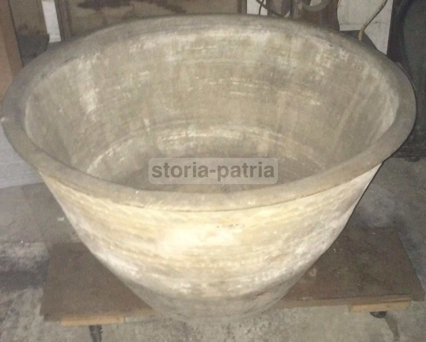 Grande Vasca Antica In Ceramica Dell'800, Artigianato Popolare