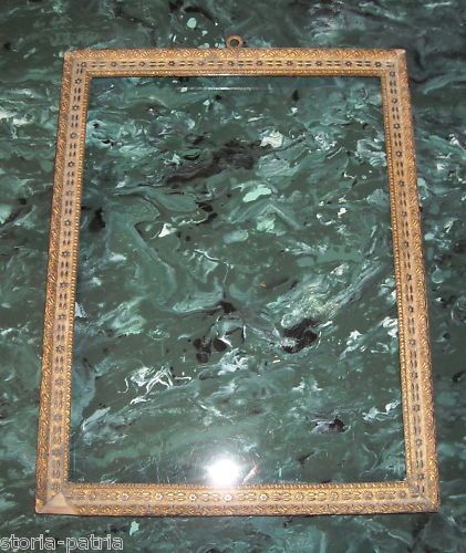 Cornice Antica Liberty Dorata Ed Ebanizzata, Primi '900