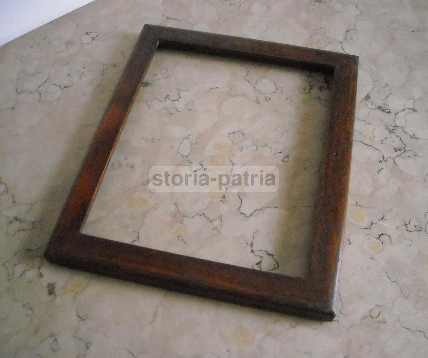 Antica Cornice In Legno Massello Del XIX Secolo Per Stampe E Dipinti