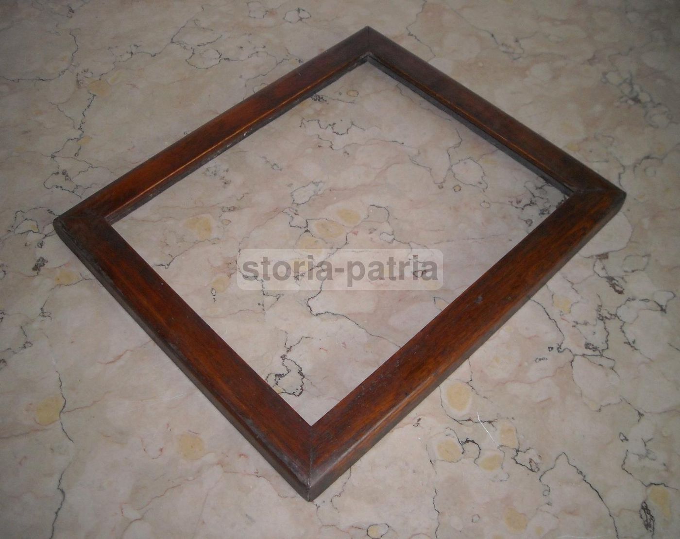 Antica Cornice In Legno Massello Del XIX Secolo Per Stampe E Dipinti