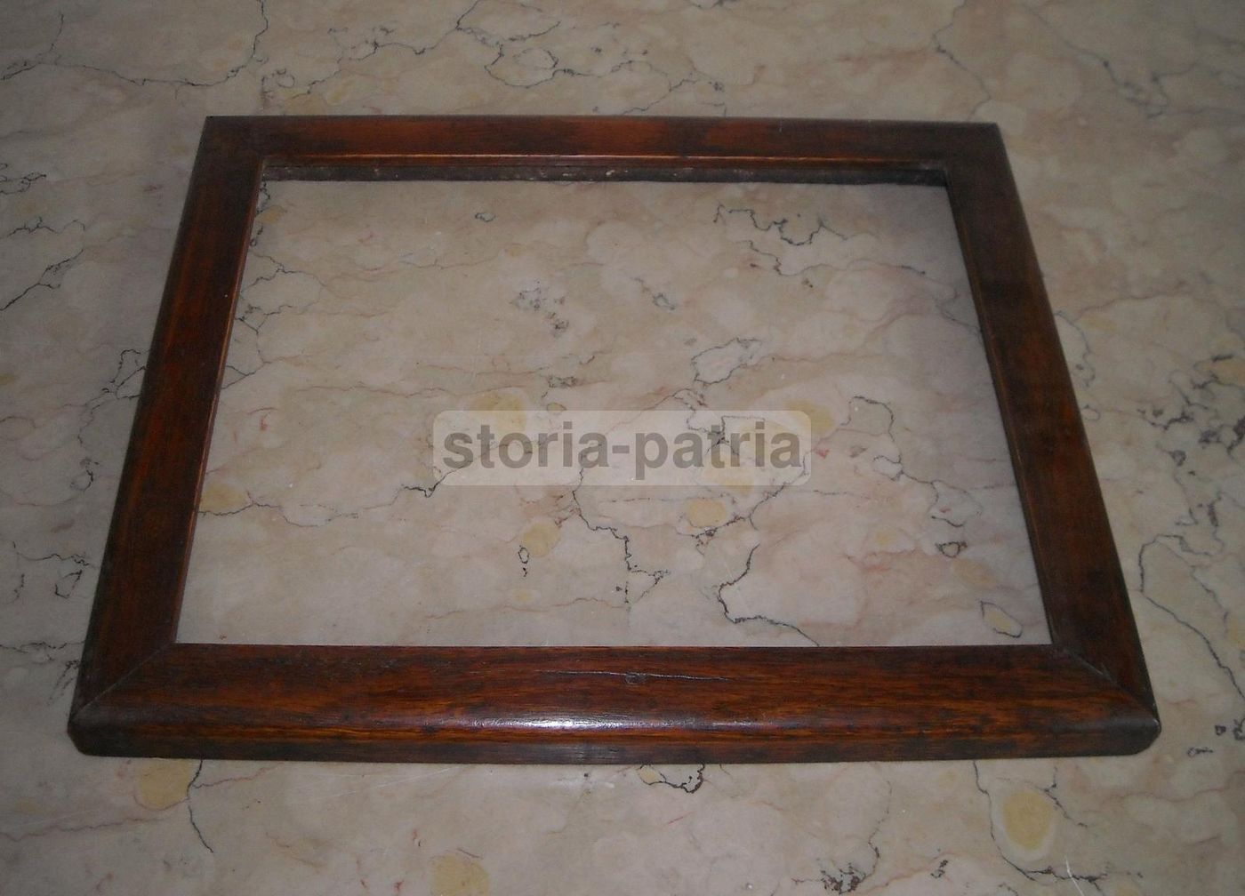 Antica Cornice In Legno Massello Del XIX Secolo Per Stampe E Dipinti